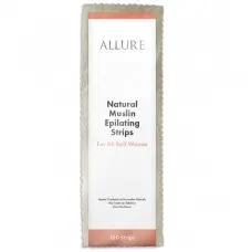 Allure Natural Muslin Epilating Strips 100pk - Large