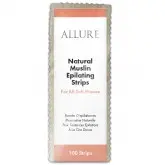 Allure Natural Muslin Epilating Strips 100pk