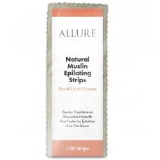 Allure Natural Muslin Epilating Strips 100pk - Small