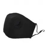 Allure Reusable Valve Face Mask - Black