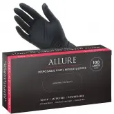 Allure Vinyl Nitrile Gloves Black 100pk